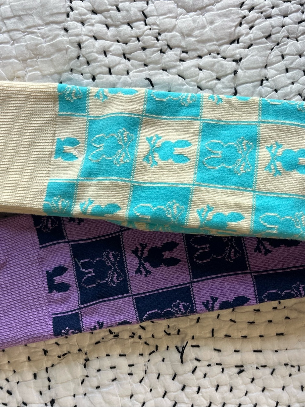 Physco Bunny 🐰 Men’s Dress Socks 🧦 Lot Of Two One Size Cotton Blend NWT